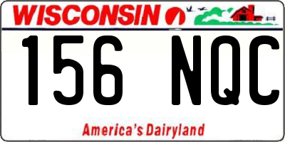 WI license plate 156NQC