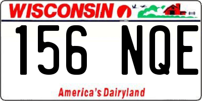 WI license plate 156NQE