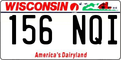 WI license plate 156NQI