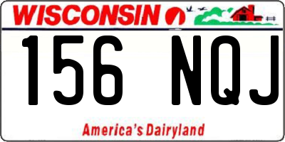 WI license plate 156NQJ