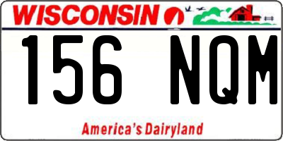 WI license plate 156NQM