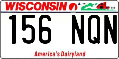 WI license plate 156NQN