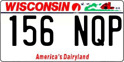 WI license plate 156NQP