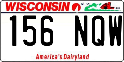 WI license plate 156NQW