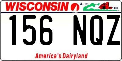 WI license plate 156NQZ