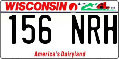 WI license plate 156NRH