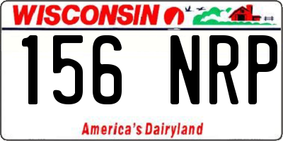 WI license plate 156NRP