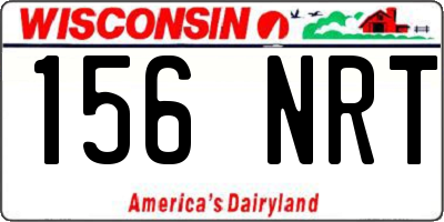 WI license plate 156NRT