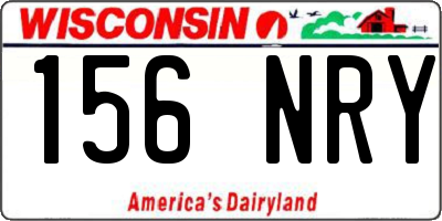 WI license plate 156NRY