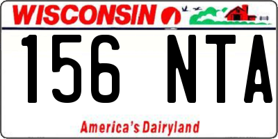 WI license plate 156NTA