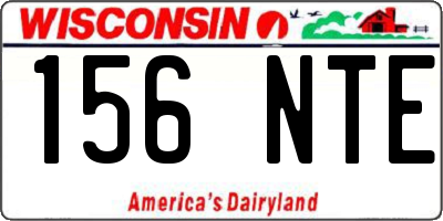 WI license plate 156NTE