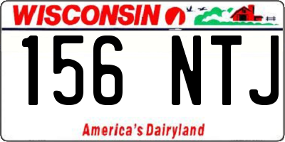 WI license plate 156NTJ