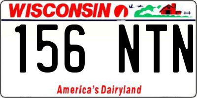 WI license plate 156NTN