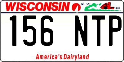 WI license plate 156NTP