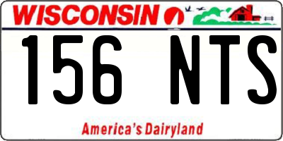 WI license plate 156NTS