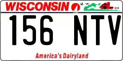 WI license plate 156NTV