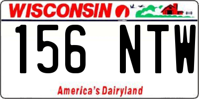 WI license plate 156NTW