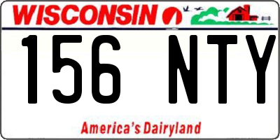 WI license plate 156NTY