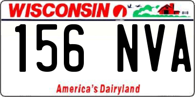 WI license plate 156NVA