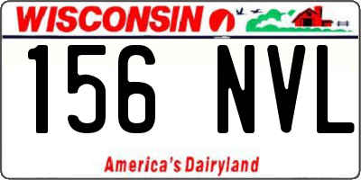 WI license plate 156NVL