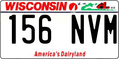 WI license plate 156NVM