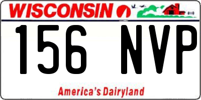 WI license plate 156NVP