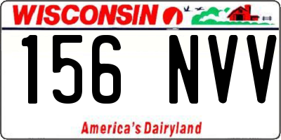 WI license plate 156NVV
