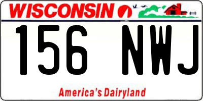 WI license plate 156NWJ