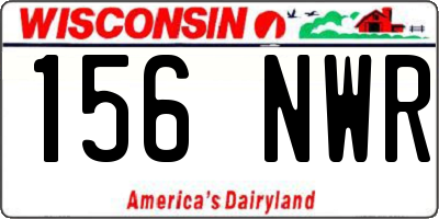 WI license plate 156NWR