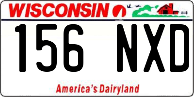 WI license plate 156NXD