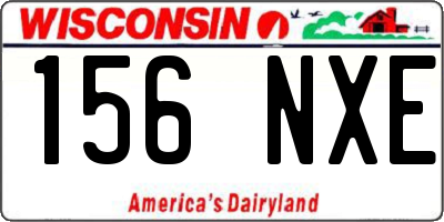 WI license plate 156NXE