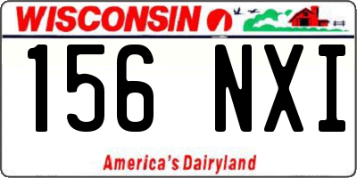 WI license plate 156NXI