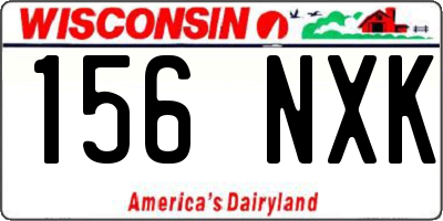 WI license plate 156NXK