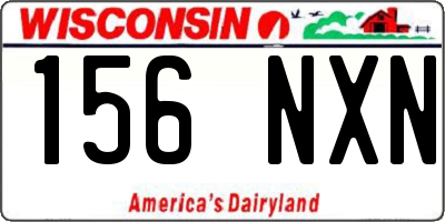 WI license plate 156NXN