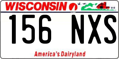 WI license plate 156NXS
