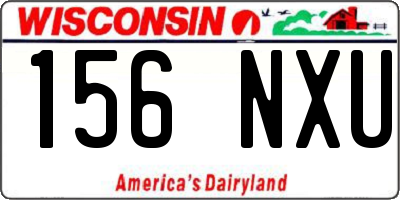 WI license plate 156NXU