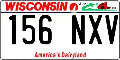 WI license plate 156NXV
