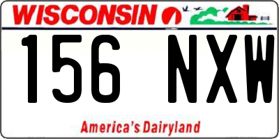 WI license plate 156NXW