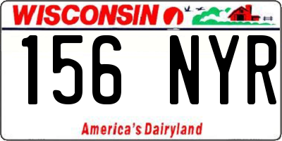 WI license plate 156NYR