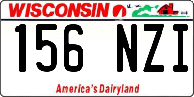 WI license plate 156NZI