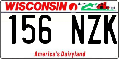 WI license plate 156NZK