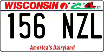 WI license plate 156NZL