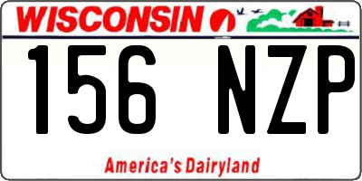 WI license plate 156NZP