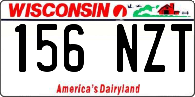 WI license plate 156NZT