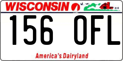 WI license plate 156OFL