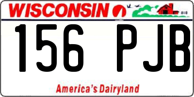 WI license plate 156PJB