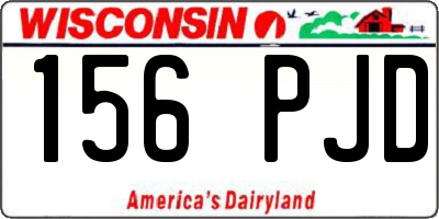 WI license plate 156PJD