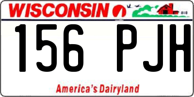 WI license plate 156PJH