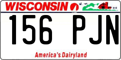 WI license plate 156PJN