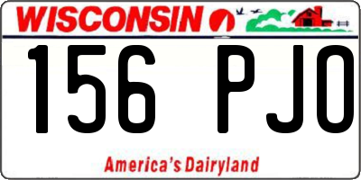 WI license plate 156PJO